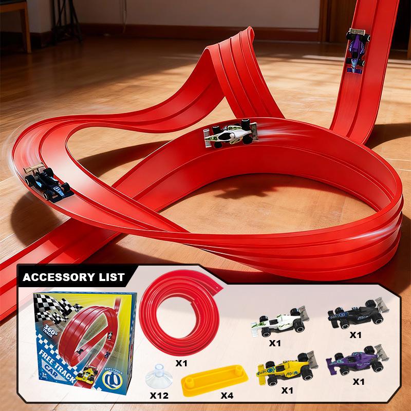 Cross-border Anti-Gravity DIY Double Track Racing Car Toy for Kids