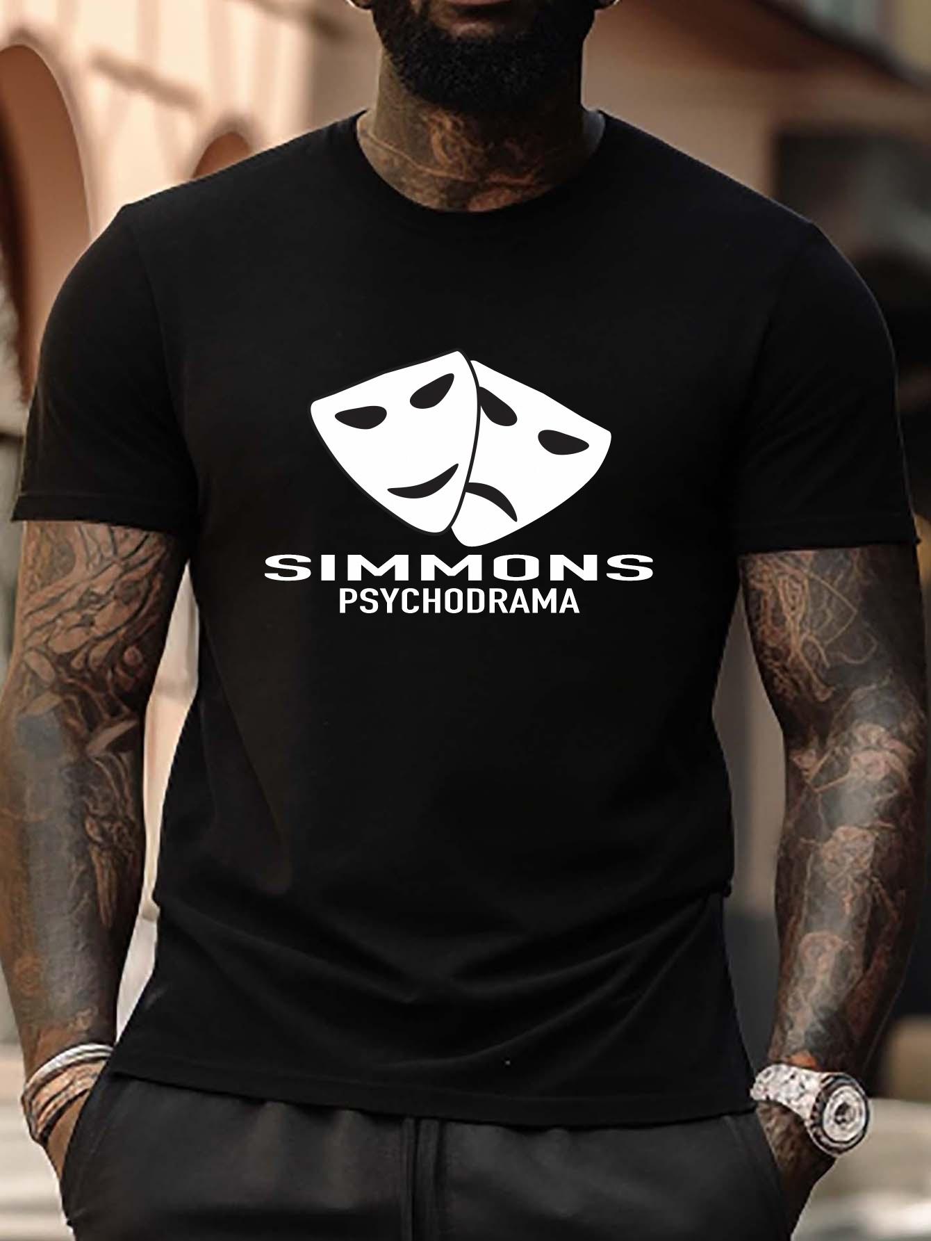 SIMMONS Plus Size T-shirt -  Psychodrama  Graphic XXL