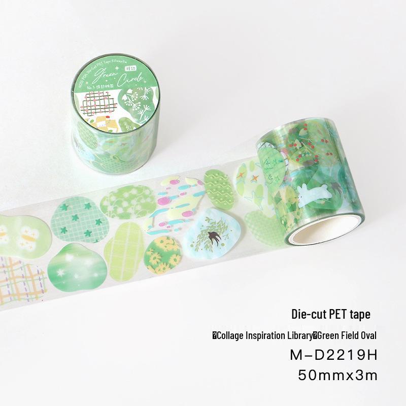 Letter Lover Die-Cut PET Tape: Gradient Theme Journal Materials - 4 Colors