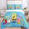 3Pcs Spongebob Friends Adventure Bedding Sets For All Sizes New 3D Printed Bed Cover Comforter Duvet Cover Pillowcase Bedroom Decoration