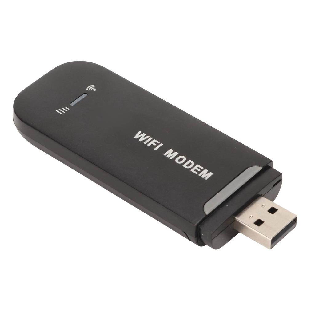 4G WiFi Router Black Up To 10 Users Stable Easy Connection USB Plug and Play 4G LTE Router for Hotspot Micro SIM Card