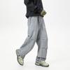 Autumn and Winter Elastic Pure Cotton Overalls Wear-resistant Multi-bag Fashion Simple Paratrooper Pants Men's Loose Straight Wide-leg Casual Pants