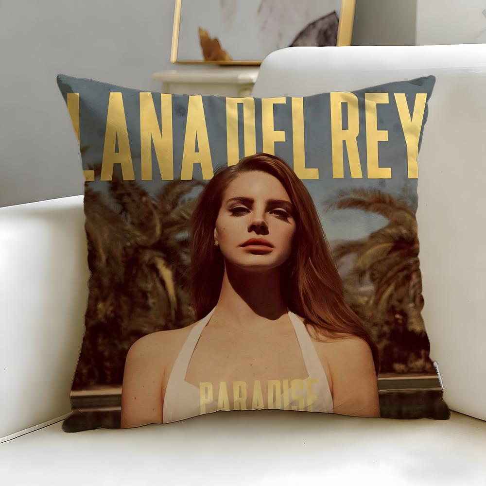 Populära sångerskan Lana Del Rey Kuddfodral Mjukt & Lätt att Tvätta Örngott – Mångsidigt för Soffa, Säng, Resa och Kontor