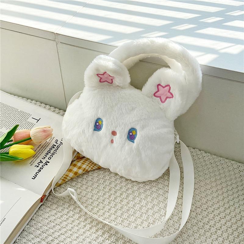 Adorable Kids Plush Cat Crossbody Bag Breathable And Durable Polyester Material