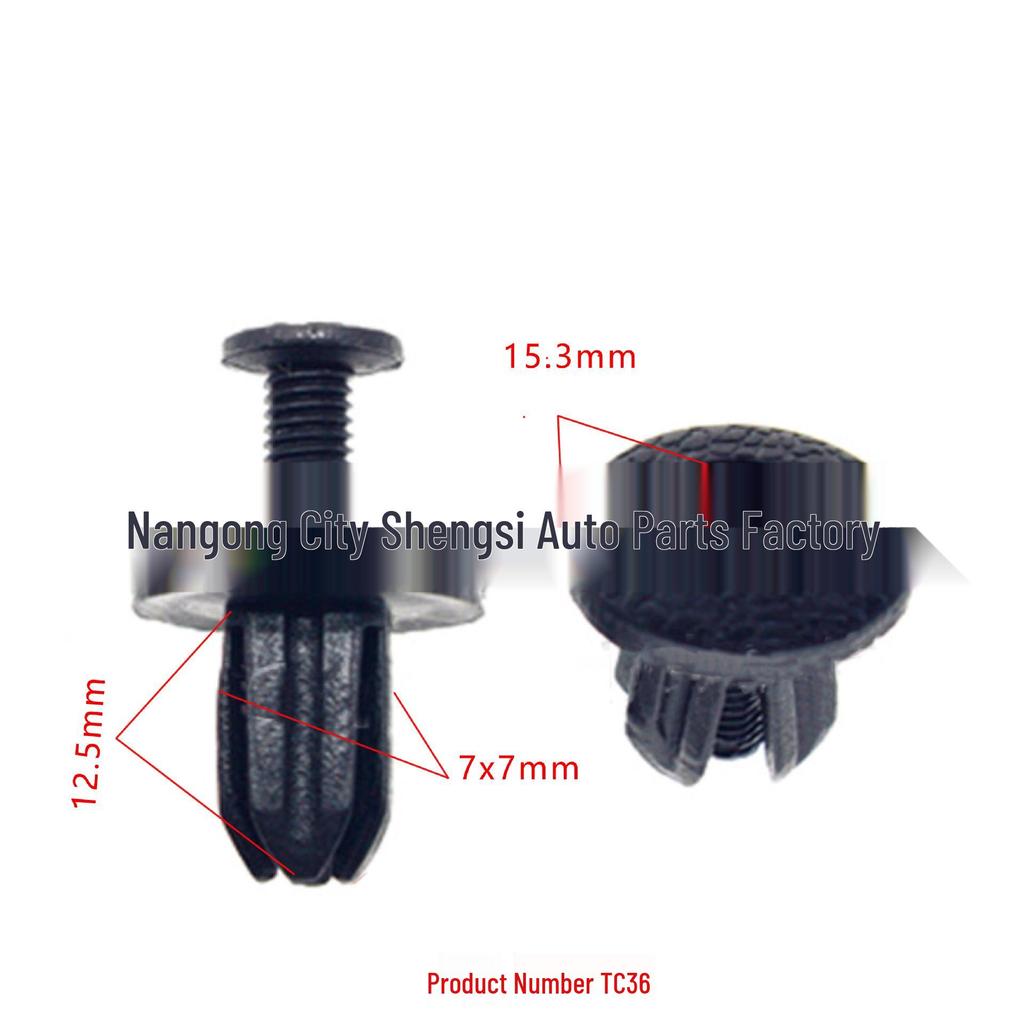 Honda & Toyota Car Fender Liner Clips - Mudguard Accessories & Installation Buckles