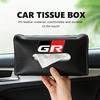Car Sun Visor Tissue Box Hanging Napkin Storage Bag Accessories For S4 Crown Yaris Corolla Prius Auris GR Avalon GR Camry JH4