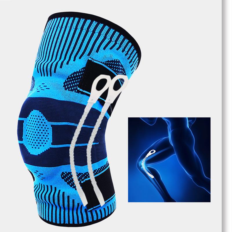 Sportowa opaska na kolano, Pasek do koszykówki, Męska i damska, Nylonowa, Ochrona stawów do fitnessu, przysiadów, biegania, jazdy na rowerze, Ochrona termiczna łąkotki