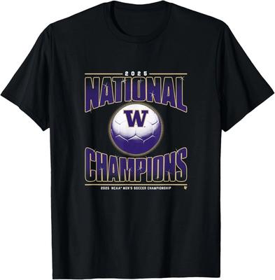 Washington Men's Soccer - 2025 National Champions - NCAA T-Shirt