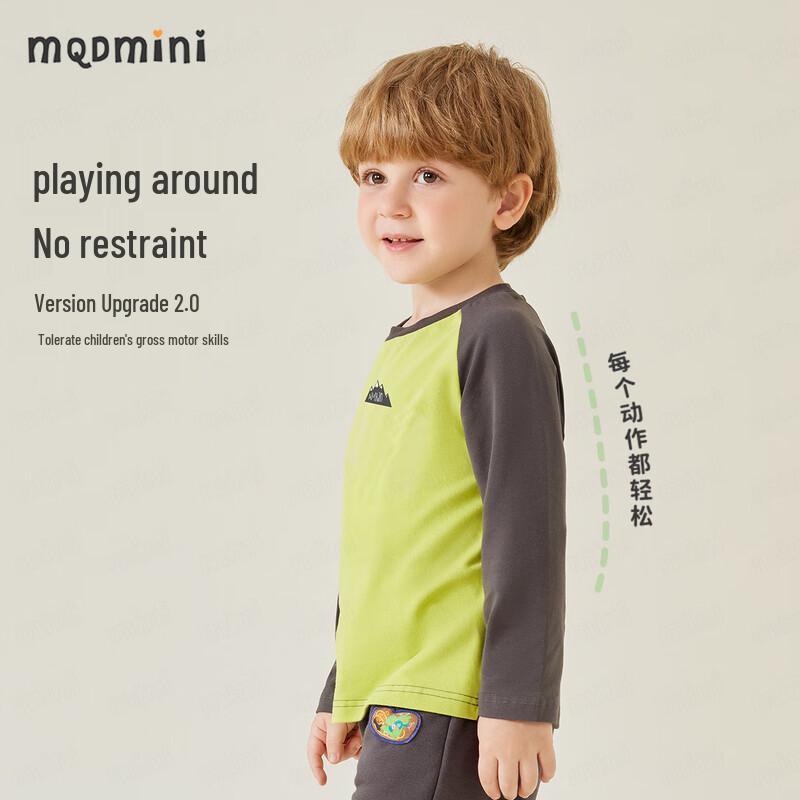 MQDMINI Boys' Long Sleeve Raglan T-Shirt
