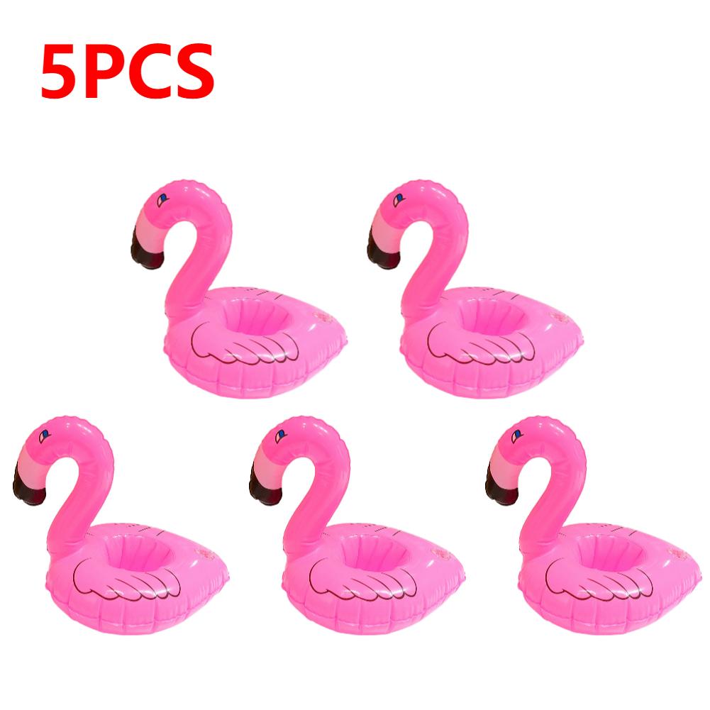 Flamingo Float Inflatable Drink Cup Holder Pvc Floating Water Coaster Swimming Pool Drink Float Drinkware Tray Party Decor