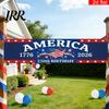 Independence Day Decor 250th Anniversary Banner 6.5x1.5ft 250 Years of Freedom American Patriotic Decoration 1776-2026 Outdoor Party USA Porch