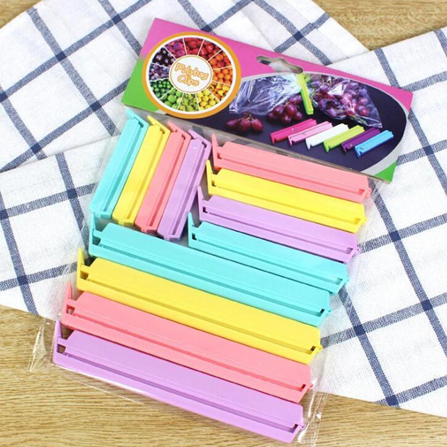 Multicolor 12 Packing Sealing Clip European-style Strip Sealing Clip Food Sealing Clip