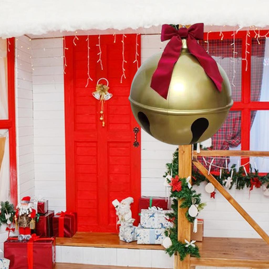 45/60cm Christmas Outdoor Decoration Inflatable Ball PVC Giant Large Balls 2025 Xmas Navidad Party Supplies 2026 New Year