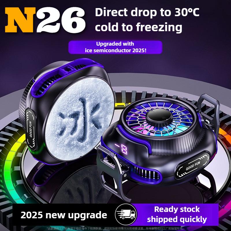 N26 NOVÝ Mobilní Telefon Magnetický Polovodičový Chladící Ventilátor Radiátor Lednice Zadní Klip PUBG Hra Chladič pro IPhone Android