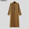 INCERUN Vintage Herren Langarm Offene Vorderseite Lässige Lange Strickjacke Oberteile