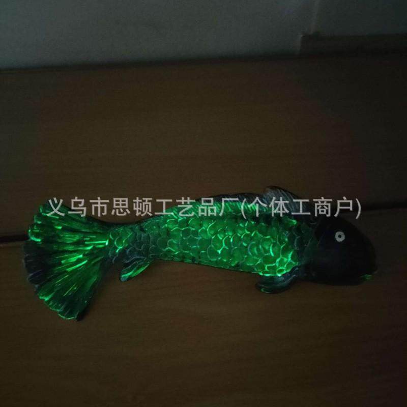 Glow-in-the-Dark Koi Fish Garden Stake Decor Resin Lawn Ornament Outdoor Yard Decoration