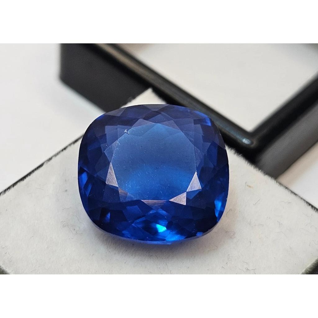 Beautiful Blue Sapphire & Stud Making Cushion Cut 11-12 Ct Loose Gemstone