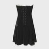2024 Spring European & American French-Inspired Sexy Lace-Up Tube Top Dress