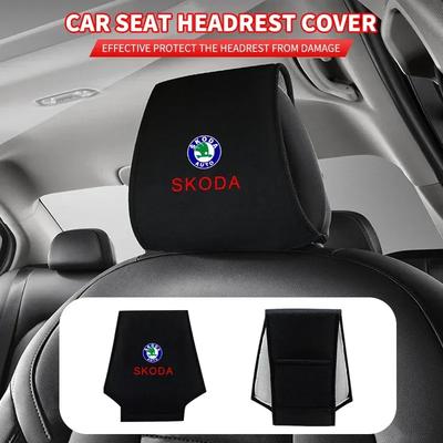 Potah na opěrku hlavy do auta Auto opěrka hlavy Povlak na polštář Auto samolepka Pro Skoda SUPERB RAPID KAROQ FABIA YETI Octavia KAMIQ KODIAQ