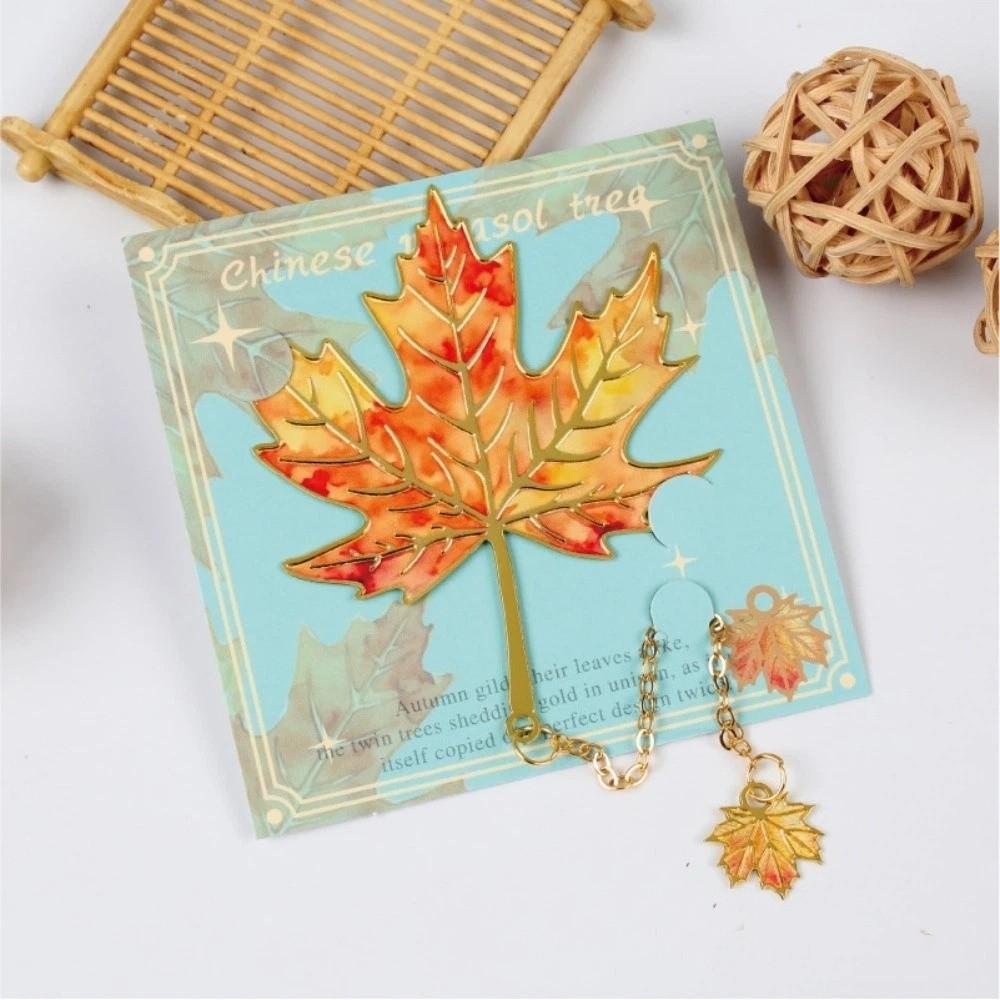 Stationery Leaf Shape Bookmark Creative Decorative Bookmark Gifts for Book Lovers