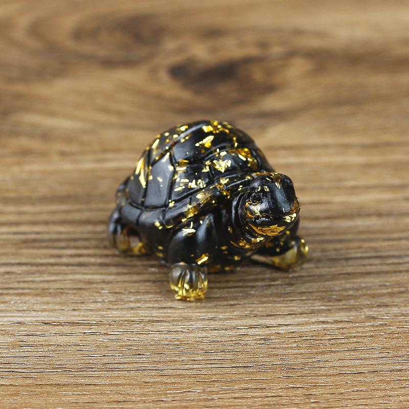 Creative Artificial Fish Turtle Dolphin Jewelry Beautiful Koi Fish Turtle Dolphin Natural Crystal Fish Table Car Home Decoration Gift for Friends