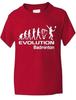 Evolution Of Badminton Funny Boys Girls Kids T-Shirt Birthday Gift Age 1-13