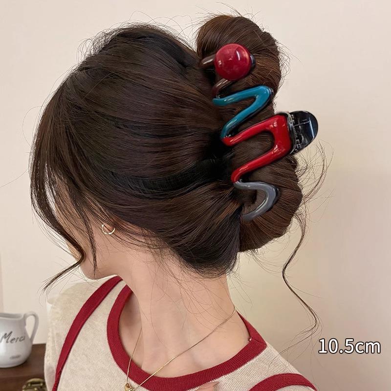 Elegant Large Hair Claw Clip for Thick Hair - High-End Korean Updo Shark Clip