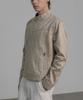 DECOROSO Biker Synthetic Suede Jacket [Ash Ivory]