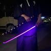104cm Demon Slayer Wooden Knife with Light Tomioka Giyuu Glowing Katana Cosplay Kamado Tanjirou Katana with Sheath Boys Gifts