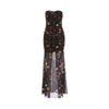 Europe, America summer hot sale fashion new retro floral tube top slim slim slim hip wrap dress women