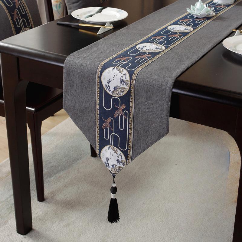 

Новый китайский водонепроницаемый настольный флаг, чайная церемония, дзен, чайный коврик, чайная скатерть, хит продаж, длинная скатерть в китайском стиле 33*140cm 1pcs