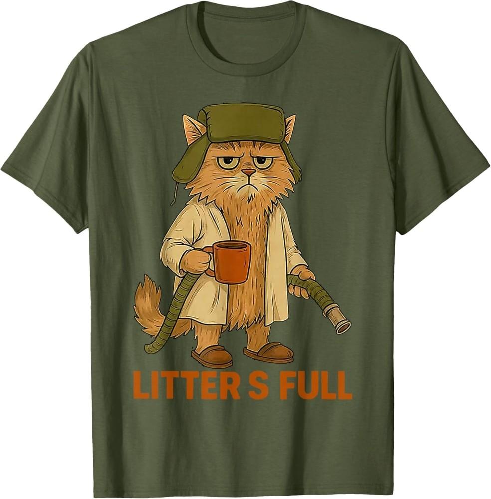 

Funny Litter’s Full Cat Parody Shirt Litter’s Full T-Shirt L