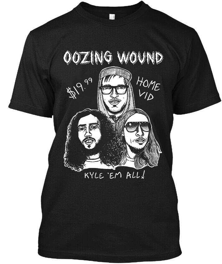 NWT! Oozing Wound American Thrash Metal Band Music Funny Vintage T-Shirt Unisex T-Shirt XXXXL