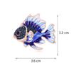 Trendy Rhinestone Fish Brooches For Women Unisex Animal Pins Casual Party Jewelry Accessories Gifts Clothing Decoration