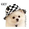 Breathable Dog Hat Sun with Ear Holes, Wide Brim Protection Hat, Adjustable Medium Drawstring for Small And Dogs Outdoor Walking Hiking