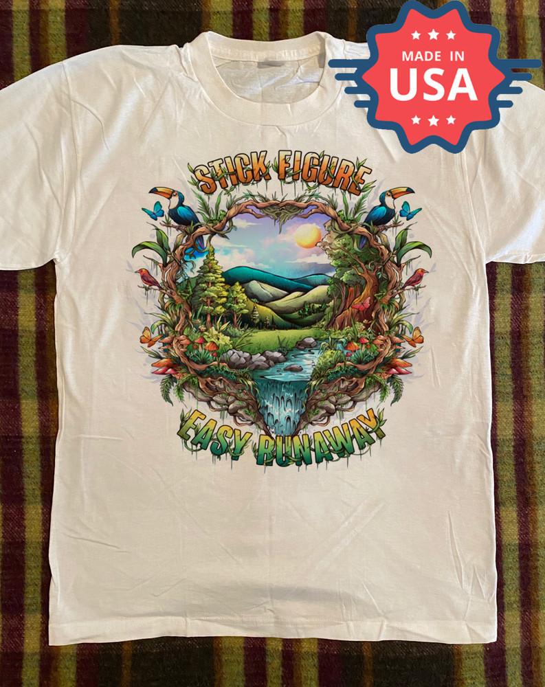 

STICK FIGURE Easy Runaway Cotton Shirt Unisex Concert S to 5XL TR117 Unisex T-Shirt XXXXL