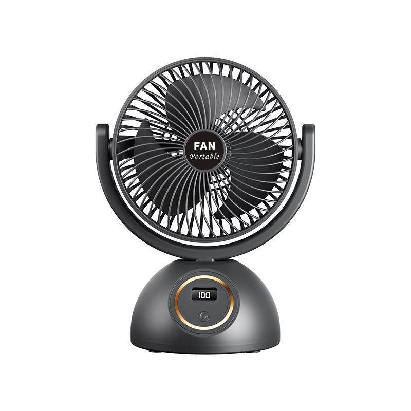

Cross-border Silent Wall-mounted/Desktop Fan: Multi-functional, Ultra-long Battery, USB, Smart Display 20x13.5x27 cm