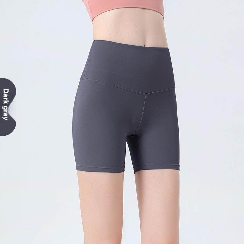 

Женские эластичные шорты для йоги с высокой талией S темно серый