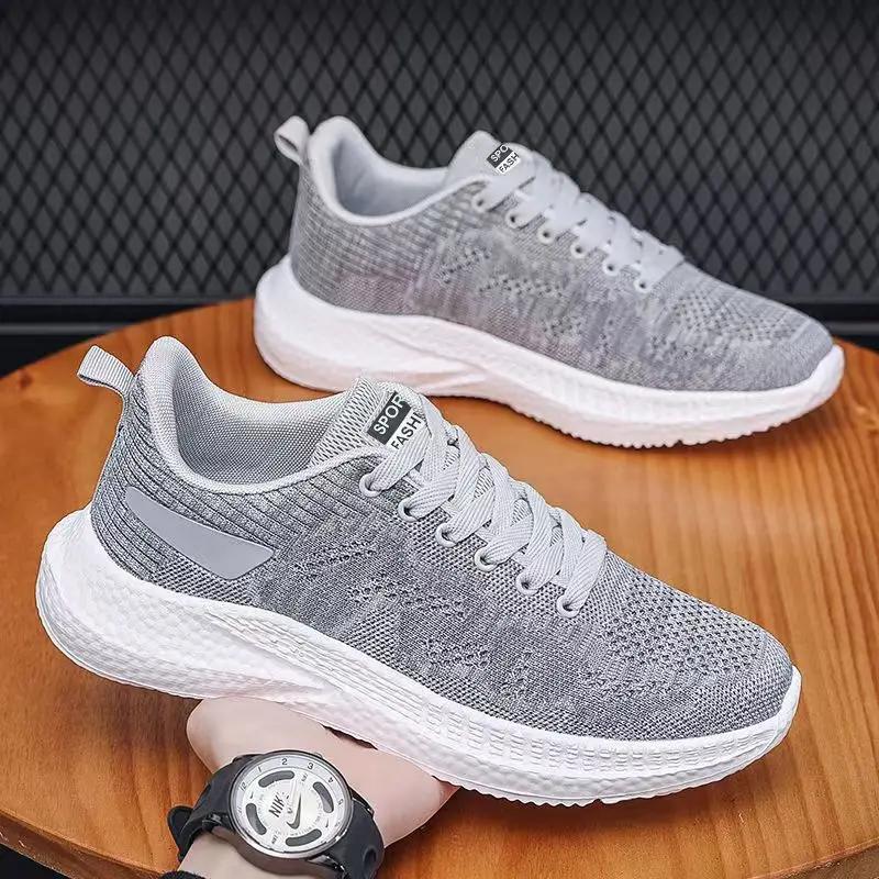 Fashion Sports Shoes 2024 New Men's Mesh Breathable Running Shoes Versatile Comfortable Casual Shoes Soft Sole Men's Edition
