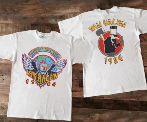 1984 Van Halen Tour Of The World Unisex T-Shirt S
