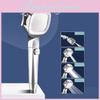 Supercharged Shower Head Set, Stainless Steel Material, Rainfall Function, Four Gear Adjustment