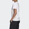 adidas T Shirts Women's White Crew Neck Moderate Straight Fit GL7799
