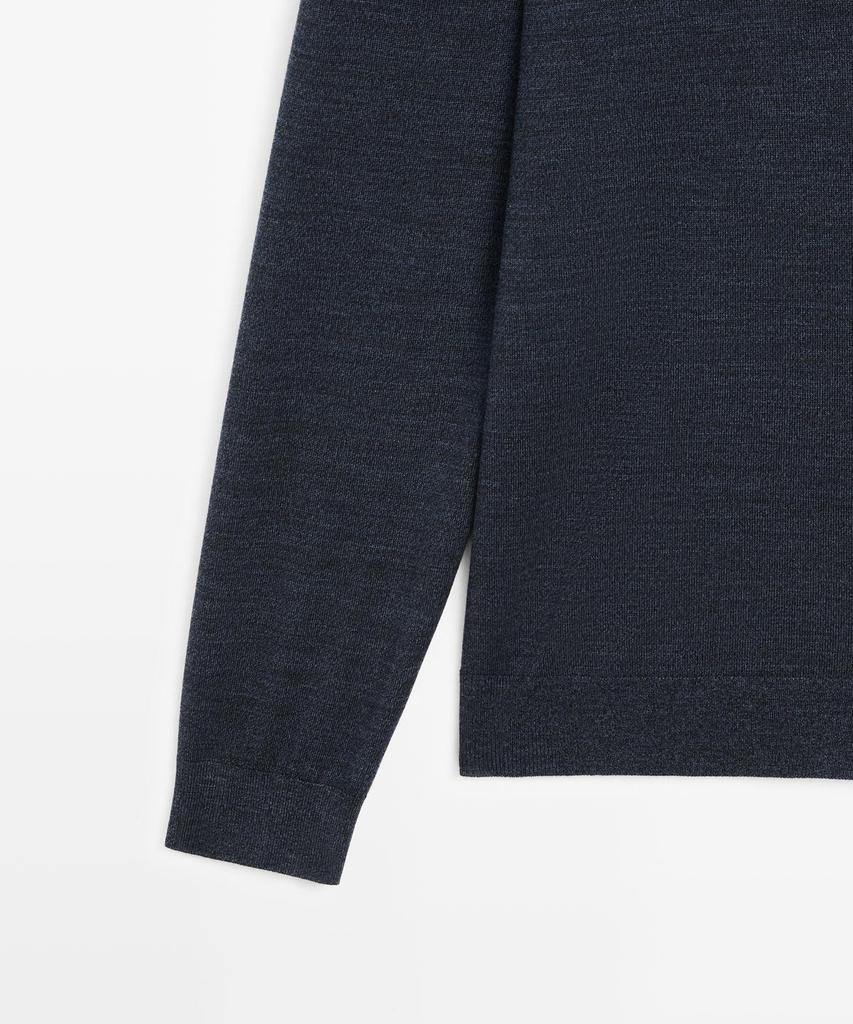 Masimodutti Polo Neck Wool Knit Sweater
