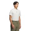 Adidas Golf Men's Code Chaos Mock Neck Short Sleeve Shirt in Alumina/Olive Strata