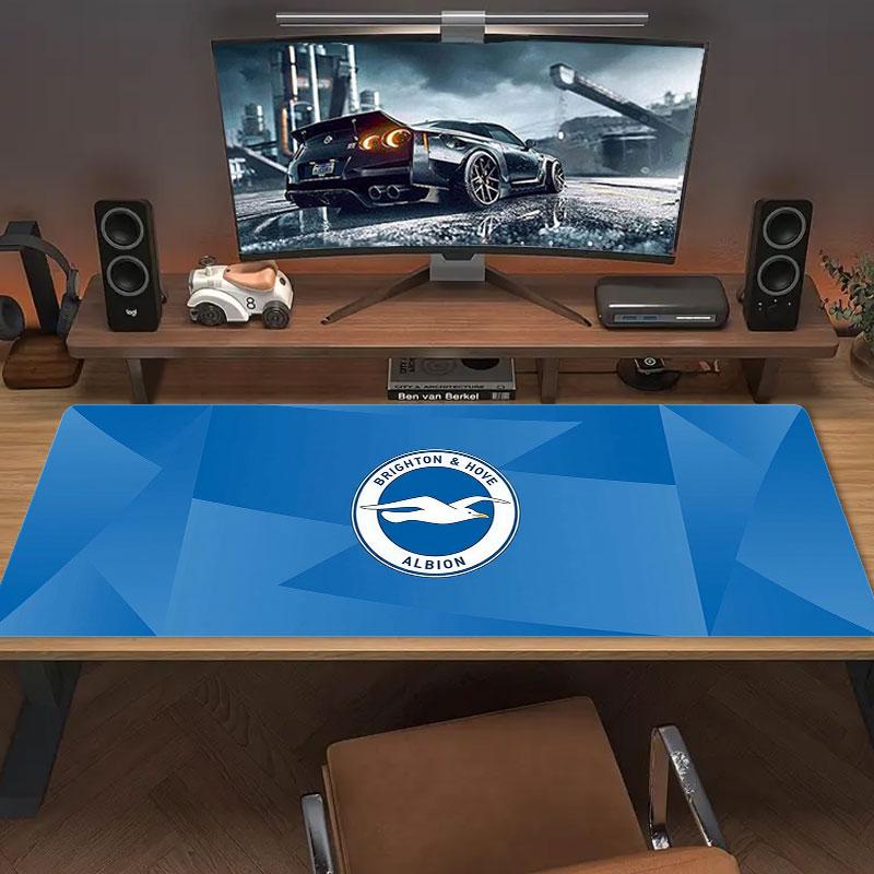 Brighton & Hove Albion Large Size Mouse Pad Large Gaming Table Cushion Non-slip Laptop Tablet Big Mousepad XXL Mat Mini PC Playmat With Lock Edge