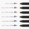 Pentel Energel Gel Ink Ballpoint Limited Edition Black Black Set Pen, Colors, 0.7mm, Barrel, BL77A-6, 6-Color