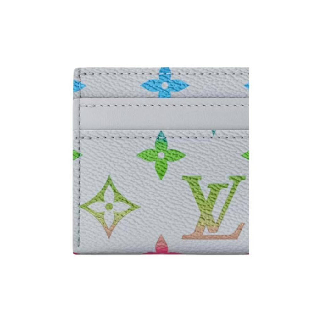 Louis Vuitton Monogram Canvas Card Holder Gradient Gray Men Accessories M14355