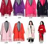 Korean Style Embroidered Shawl Cape: Versatile Knit Scarf for All Seasons