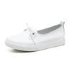  Casual Comfortable Women's Flat White Lace-up Shoes Summer Vulcanized Sneakers Ladies Light Soft Shallow Mouth Loafers