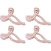 Bow Transparent Hair Clip Women's Jelly Color Shark Clip Dazzling Fashion Hair Accessories